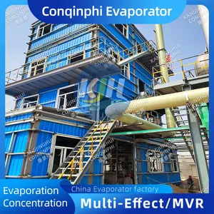 Rohrförmiger MVR-Verdampfer auf Schlitten für die Lebensmittelverarbeitung zur Saftkonzentrierung thumbnail-3