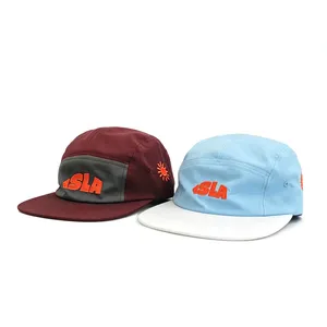 Wholesale Custom Cap Hats Printed Embroidery Logo Trucker Caps Cotton Back Mesh Trucker Hats thumbnail-5