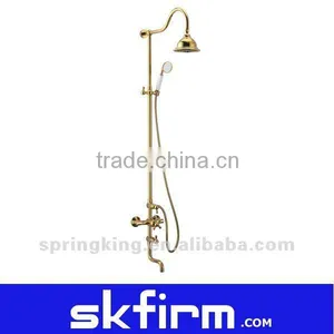 Creative Brass Hot & Cold Rain Shower Set thumbnail-1