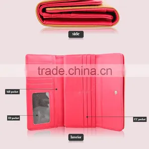 Crocodile Leather Trifold Ladies Purse,ladies Wallet thumbnail-2