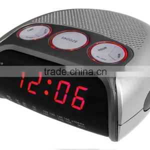 Deluxe Design PLL Dual Alarms Light Rim Clock Radio thumbnail-2