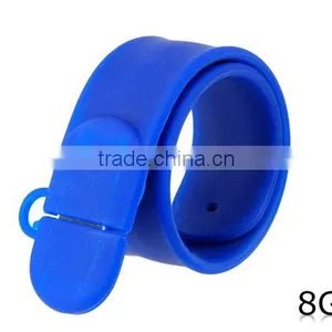 Promotional Gift Silicone Wristband Flash Drive 8GB thumbnail-2