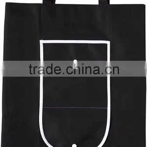 Foldable pp Woven Shopping Bag With Buttons Closure thumbnail-2