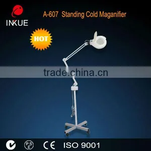 A-607 Hot! Lighted Magnifier Skin Analyser Assist Device Cold Light Magnifying Lamp on Sale thumbnail-1