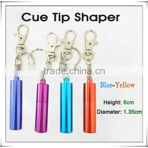 Billiard Keychain Purple/Red/Blue/Yellow Cue Tip Shaper Repair Kit thumbnail-1