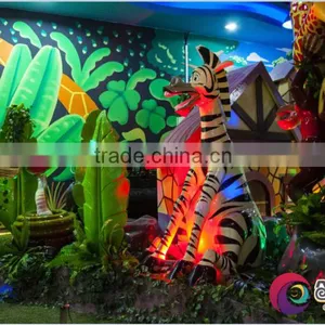 2016 New Design Jungle Style Laser Shot Game Car With Tracks for Theme Park thumbnail-5