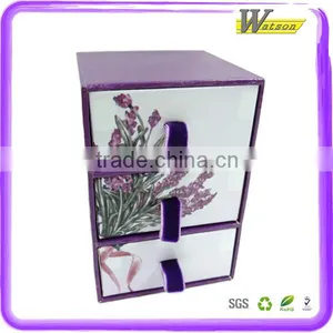 Multifunction 3-tiers Drawer Carboard Custom Printed Gift Box With Ribbon thumbnail-2