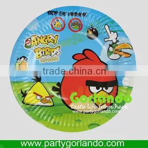 8" Disposable Offset Printing Bird Paper Plates for Party thumbnail-1