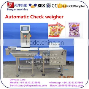 BY-XBC Full Automatic Weight Detector Machine, Check Weigher 2016 CE Certificate 0086-18321225863 thumbnail-1