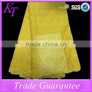 Wholesale Luxury High Quality Gold African Lace Fabric for Dress thumbnail-1
