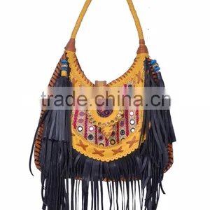 Embroidered Banjara Fringes Shoulder Bag thumbnail-1