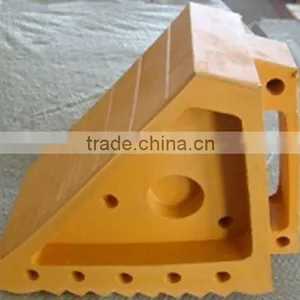 (200mmx100mmx150mm)Yellow/Rubber Wheel Chock thumbnail-1