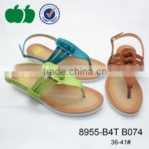 Elegant Top Quality 2015 Fashion Flat Latest Ladies Sandals thumbnail-1