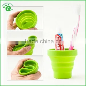 2015 Portable Heat Resistance Folding Silicone Cup for Travel thumbnail-1