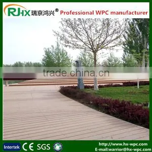 Exterior Wood Plastic Composite Flooring With Grey Wood Compoiste Decking thumbnail-3