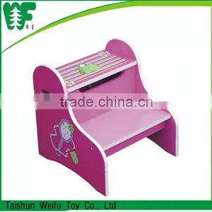 Kids Step Stool Wood Room Furniture thumbnail-1