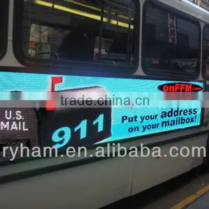 Mobile Outdoor Full Color Wireless Led Bus Advertising Board thumbnail-1
