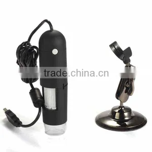 High Quality 1.3MP 400x USB Digital Microscope With Stand Holder and 8 LED thumbnail-1