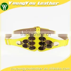 Hot Sale Women's PU Fashion Girls Dresses Belt With Shiny Metal Accessories for Dress thumbnail-1