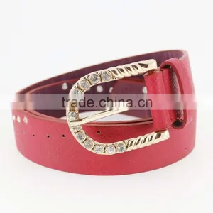 Women's Fashion Rhinestone Studded Belt With Shiny Gold Rhinestone Buckles in Yiwu thumbnail-3