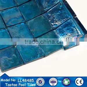 Foshan Tileeasy Company Price for Blue Glass Mosaic Tile in Italian thumbnail-5