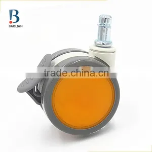 2015 China-made Discount Colorful Non-noise 64mm Orange ABS Material Casters for Air Cleaner thumbnail-1