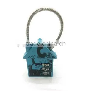 School Lovely Locker House Shaped Cable Combination Padlock thumbnail-2