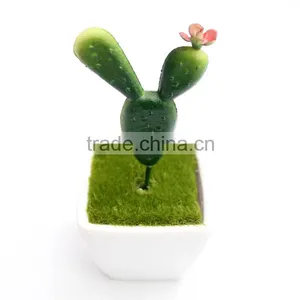 Wholesale Indoor Home Decoration Artificial Plant With Cement Flower Pot thumbnail-1