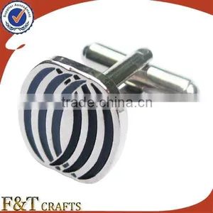 Customized Black Nickel Plating Enamel Paint Cufflinks thumbnail-2