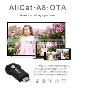 Good Quality Wholesale Allcast a8 5g 2.4G Wifi Display Linux Miracast Linux tv Dongle thumbnail-3
