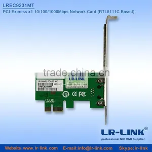 Pci-e 10/100/1000Mbps RTL8111C Realtek Rj45 Ethernet Card thumbnail-3