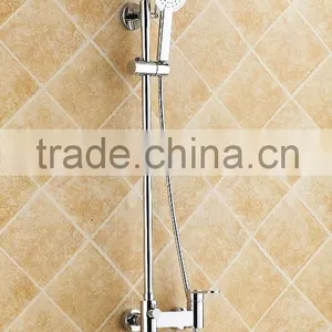 Brass Square Hard Tube Shower Mixer Set/wall Mounted Bath Shower Faucet thumbnail-1