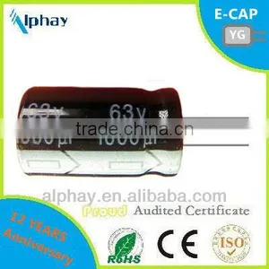 Low ESR Aluminum Electrolytic Capacitor E-cap 65V thumbnail-1