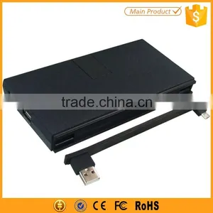 New Arrival Built-in Cable 10000mah High Speed Power Bank thumbnail-3