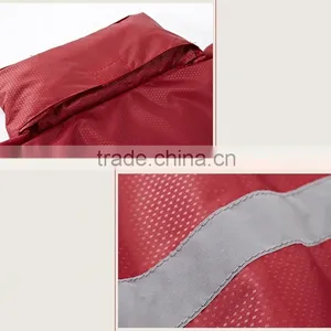 Fashion Outdoor Hood Raincoat With Reflective Stripe thumbnail-5