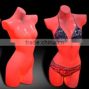 Plastic Female Half Torso Mannequin W/light thumbnail-1