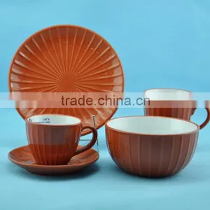 2015 Newly Designed Stoneware Stripe Pattern Dinnerset thumbnail-6