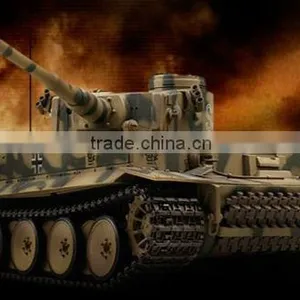 Infrared German Tiger 1 Early Desert RC 1/24 Battle Tank Green Camouflage thumbnail-1