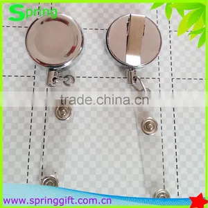Fashion Metal Decorative Badge Reels, Metal Material Pull Reel Badge/custom Logo Print Metal Badge Ree thumbnail-1