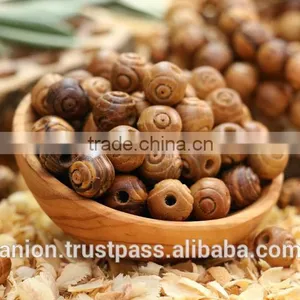 Olive Wood African Carved Beads 14 mm thumbnail-1