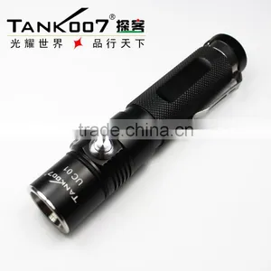 TANK007 Usb Rechargeable Flashlight Police Torch Light Led Torch Lamp thumbnail-2