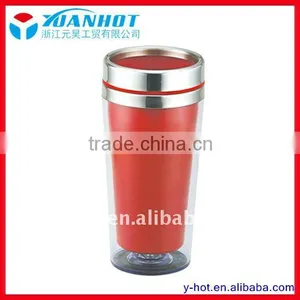 Double Wall Plastic Cup& Stainless Steel Inner thumbnail-1
