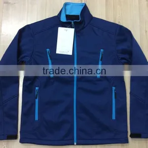 Men's Windproof Breathable Outdoor Softshell Jacket Four Pocket Zip thumbnail-1