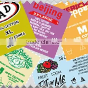 Custom Label Heat Transfers Printing Transfer on 100% Cotton Fabrics. thumbnail-1