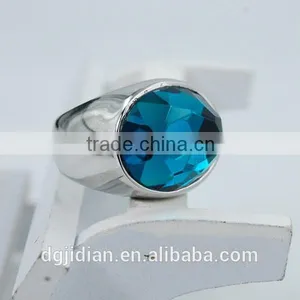 Fashion Custom Finger Ring With Black Stone thumbnail-6