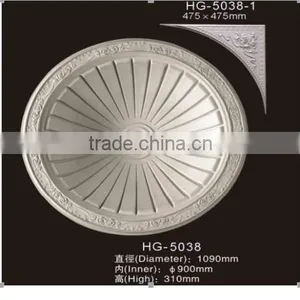 HG5038 Ceiling Design Bedroom or Living Room European-style PU Ceiling Mouldings / Lamp Holders thumbnail-1
