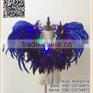 Royal With Colors Lighting Feather Stage Party Children Boys Costume thumbnail-1