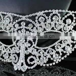 Crystal Bulk Diy Party Mask Masquerade Masks Rhinestone Hot Selling thumbnail-2