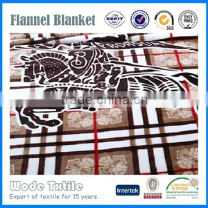 100%polyester Custom Coral Fleece and Flannel Fleece Blanket thumbnail-5