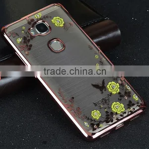 2016 Newest Mobile Phone Cover Case Electroplate Printig Flower Tpu for Huawei Honor 5x thumbnail-5